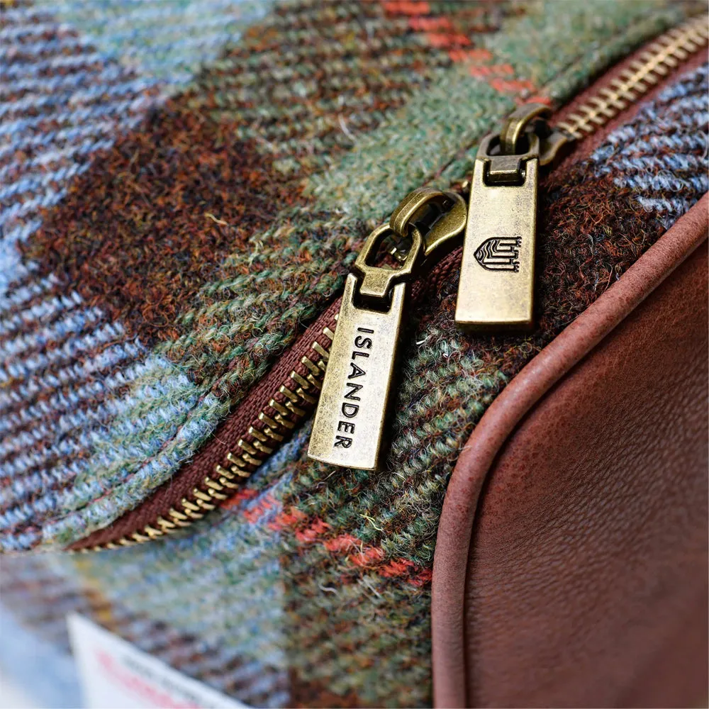 Islander Toiletry Wash Bag with Harris Tweed