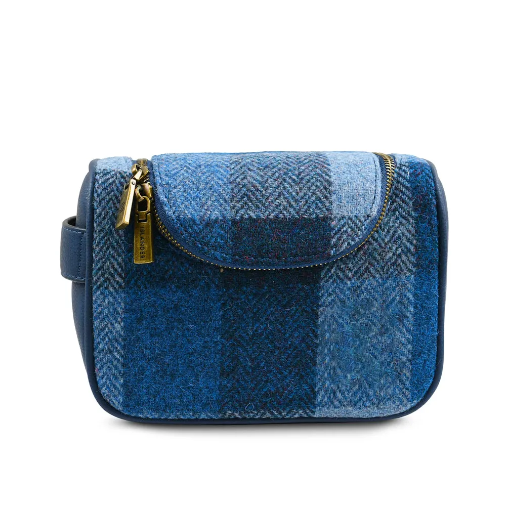 Islander Toiletry Wash Bag with Harris Tweed