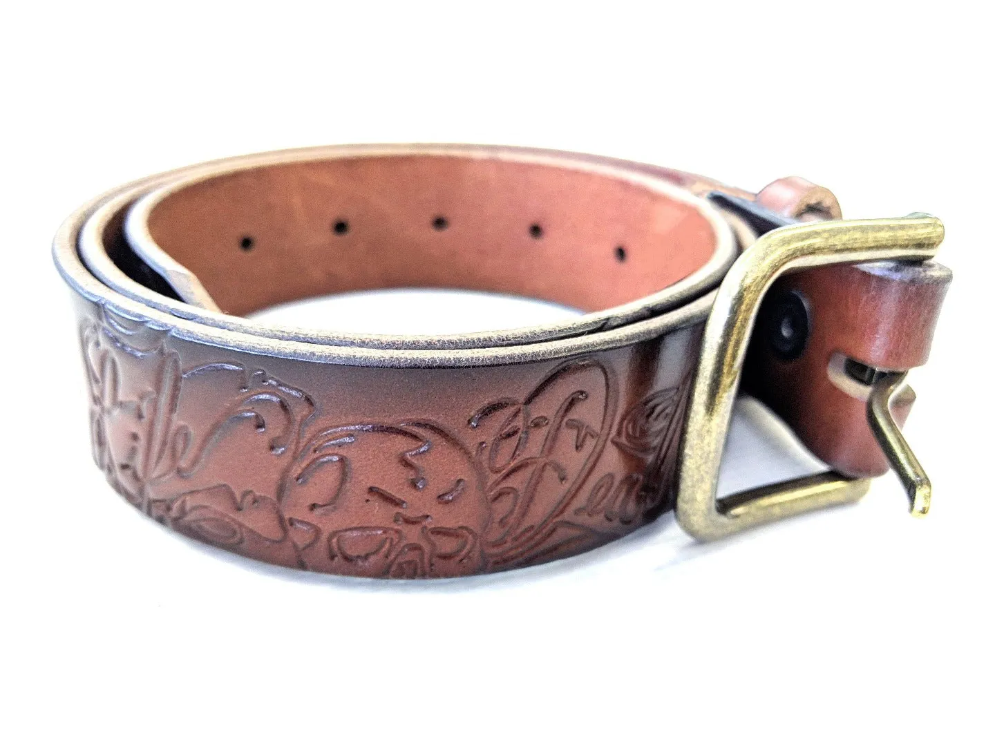 Life & Death Custom Leather Belt - Shop Now