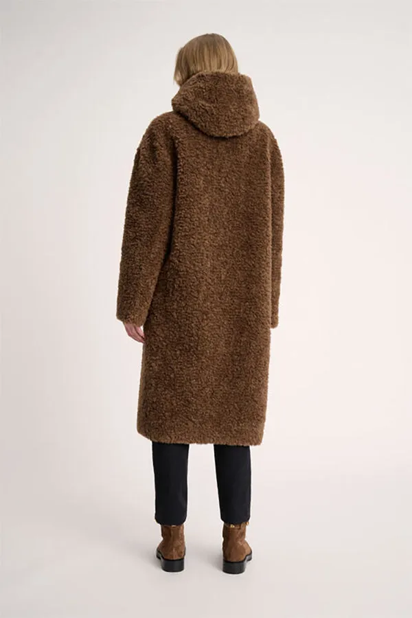 Luisa Spagnoli SERRA BROWN TEDDY COAT