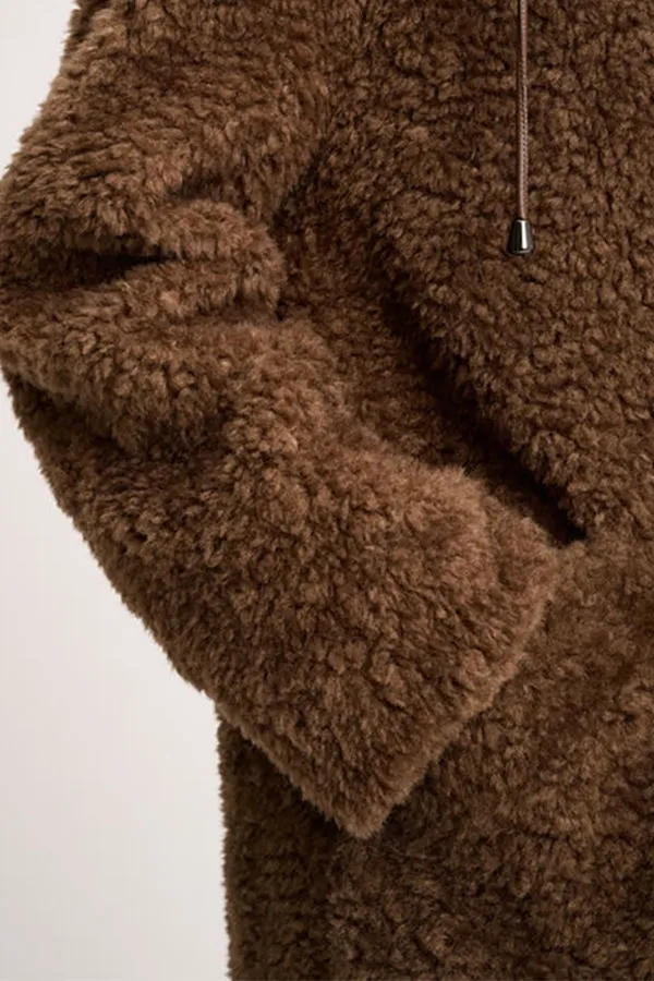 Luisa Spagnoli SERRA BROWN TEDDY COAT