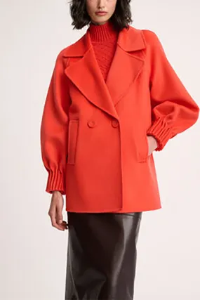 Luisa Spagnoli SILLABE ORANGE PEA COAT