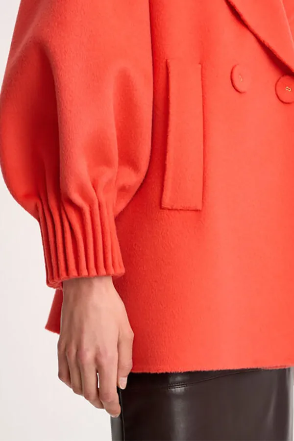 Luisa Spagnoli SILLABE ORANGE PEA COAT