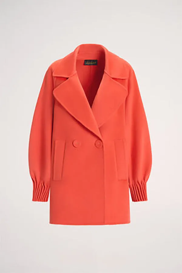 Luisa Spagnoli SILLABE ORANGE PEA COAT