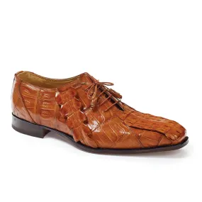 Mauri Men's Shoes Hornback & Baby Croc Cognac Oxfords Art 4844 (MA4651)