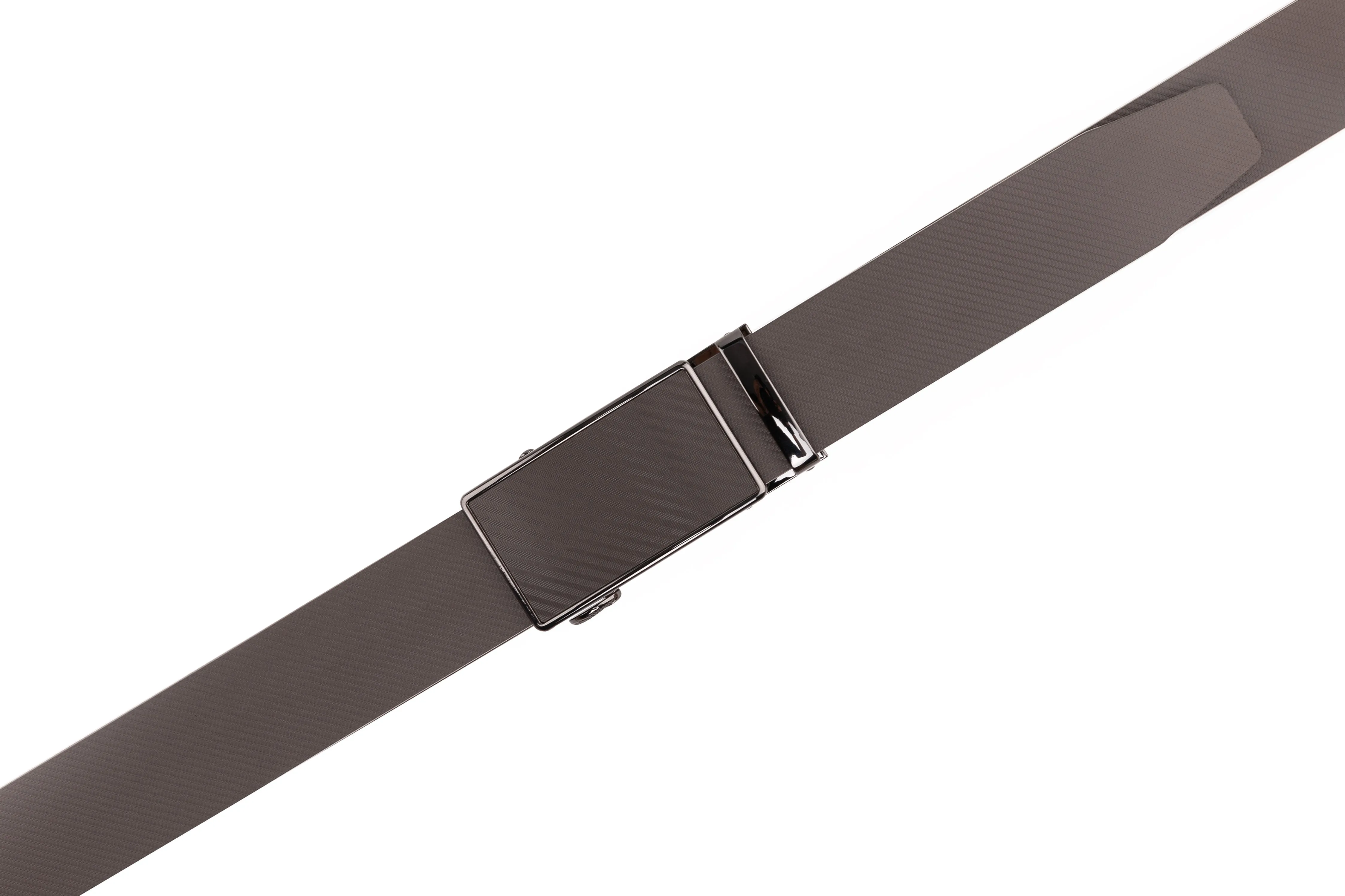 Men's Sliding Buckle Adjustable Leather Ratchet Belt