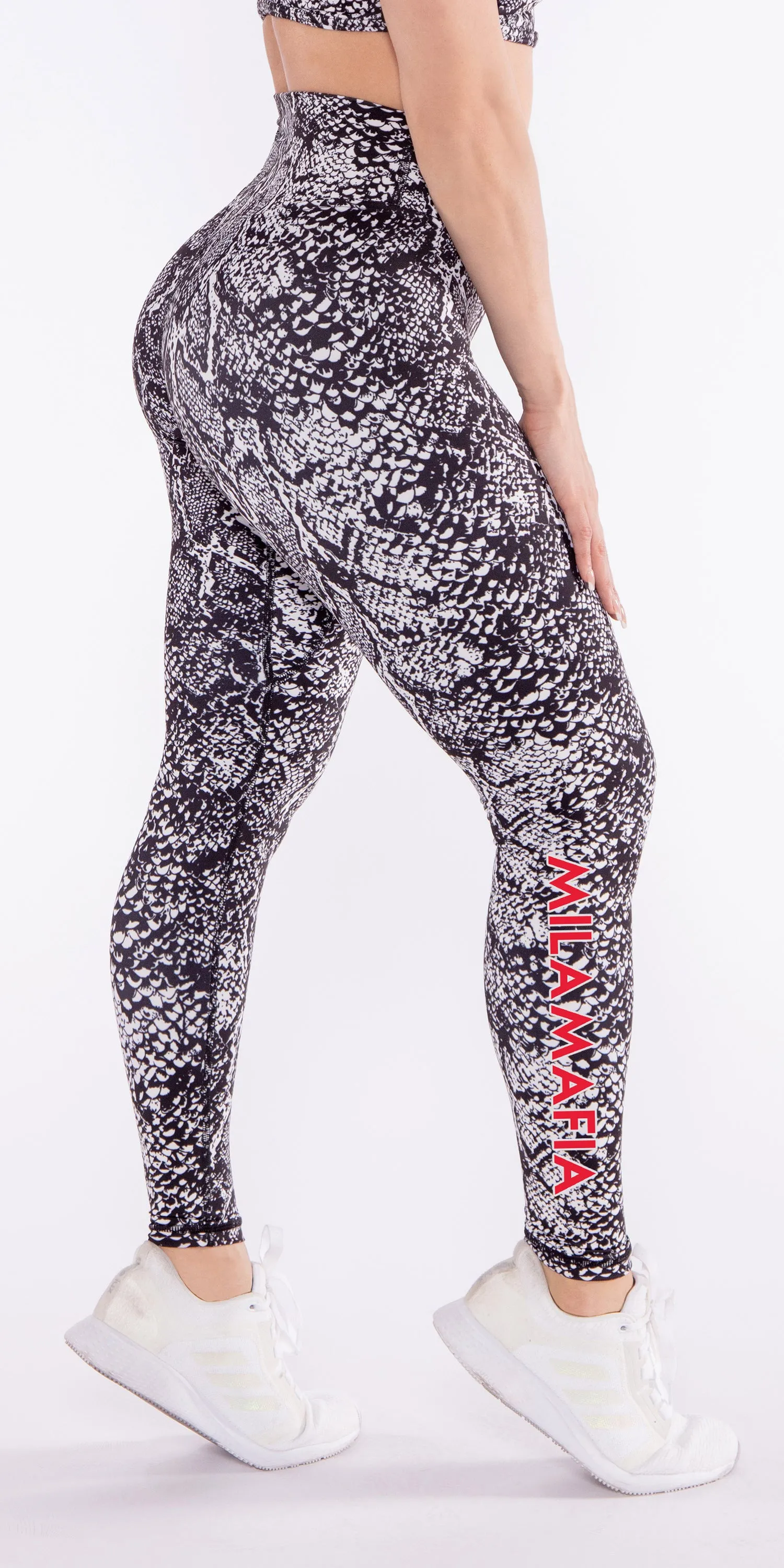 MilaMafia White Snake - Contour Legging