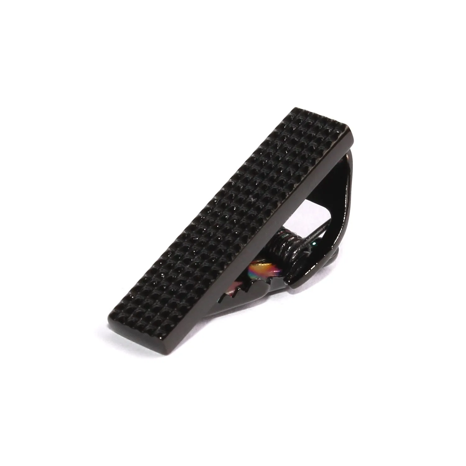 Mini Studded Black Skinny Tie Bar