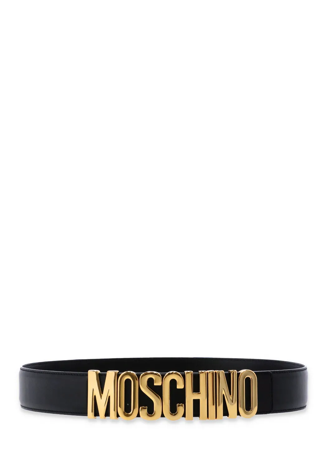 Moschino Logo Plaque Belt