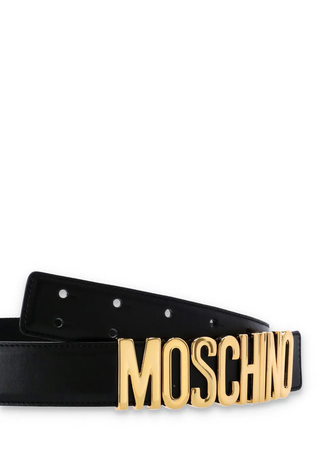 Moschino Logo Plaque Belt