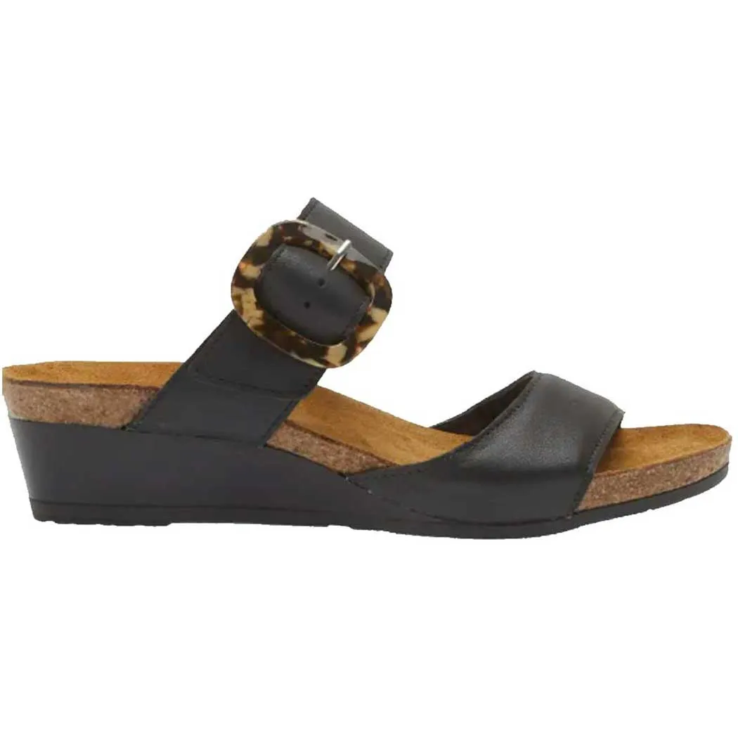 Naot Kingdom Wedge Sandal Jet Black (Women's)