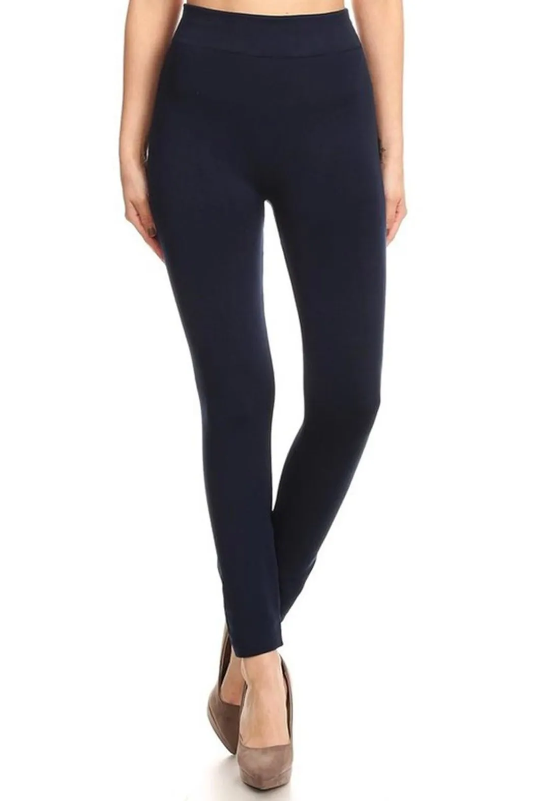 Navy Fleece Leggings