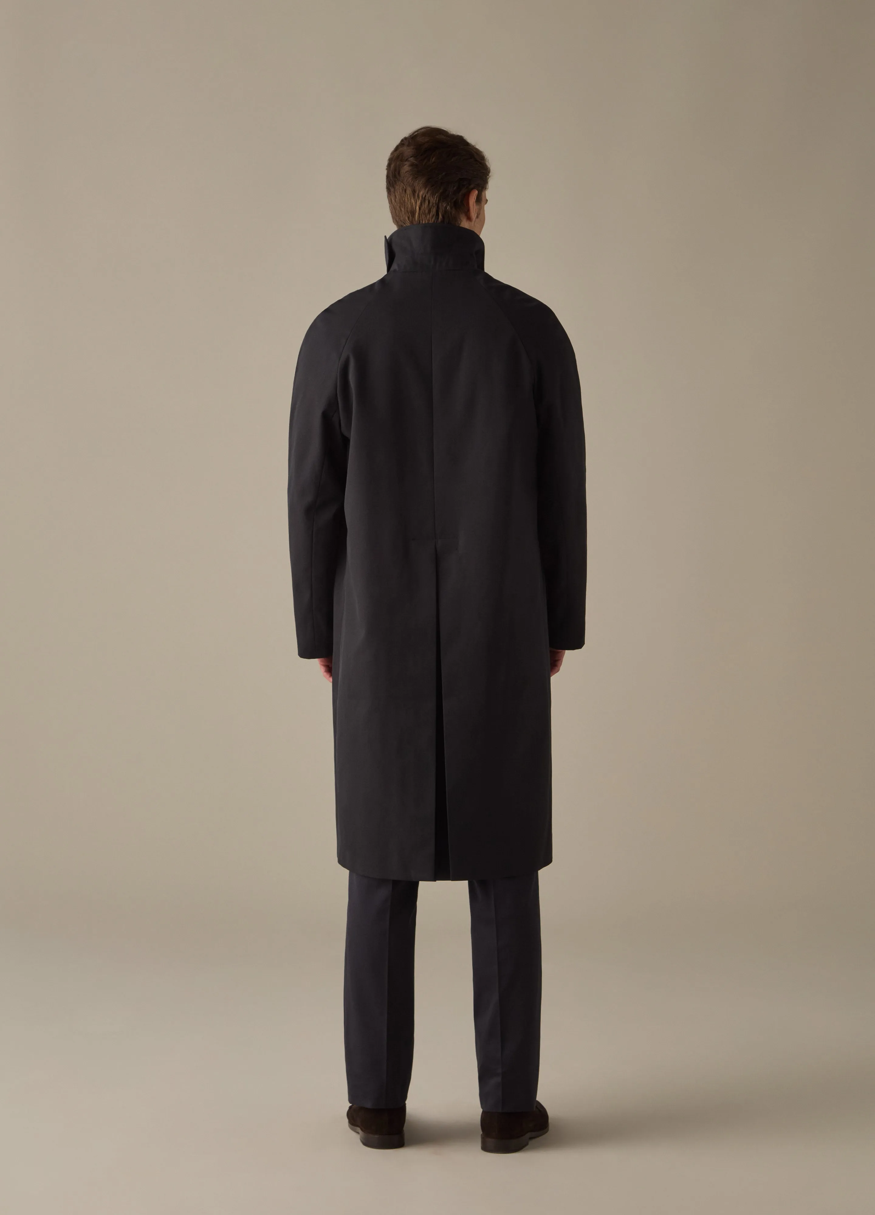 Nelson Raglan Coat - Navy