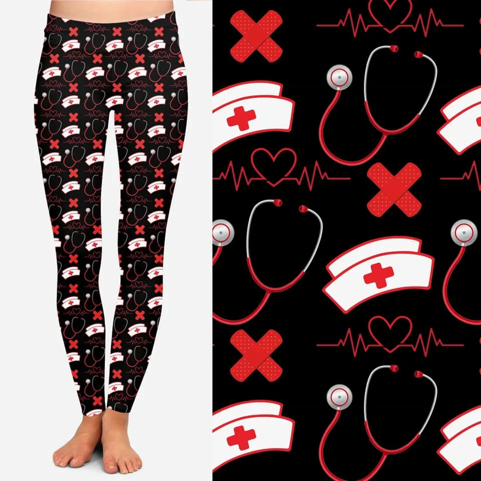 Nurse Black Soft Leggings