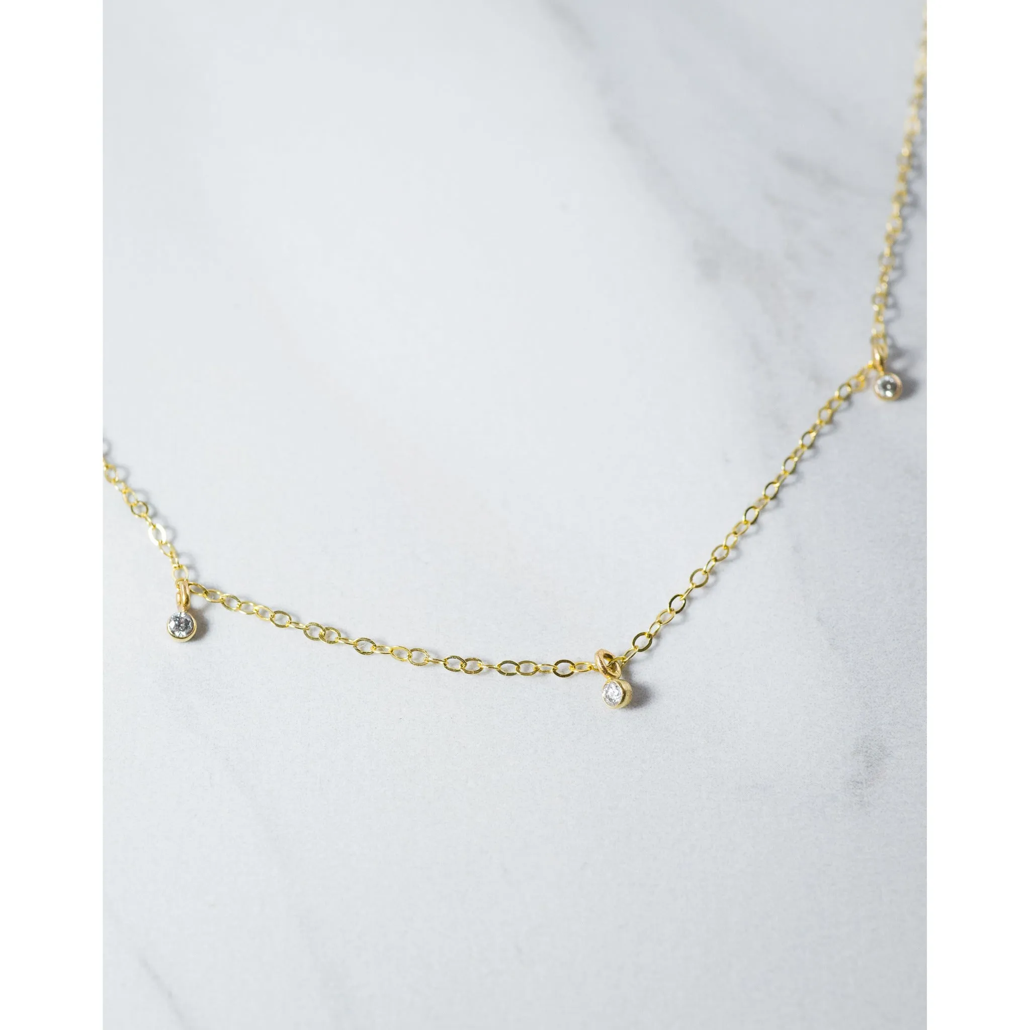 Orion's Belt Diamond Necklace