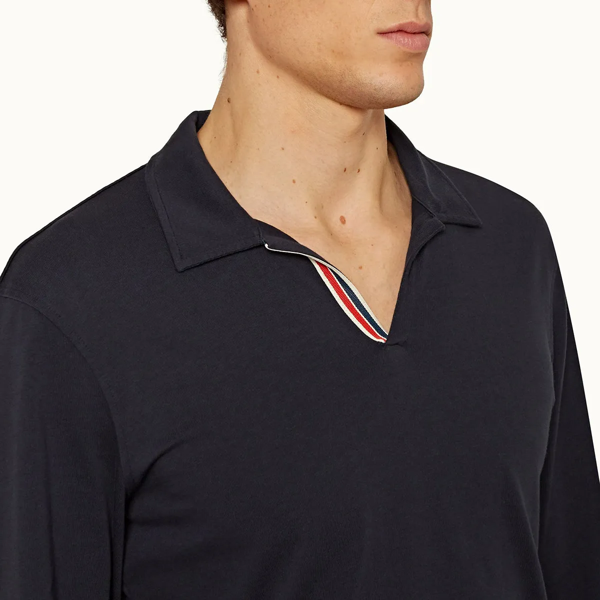 Orlebar Brown - Felix LS GT Resort Polo Shirt in Ink