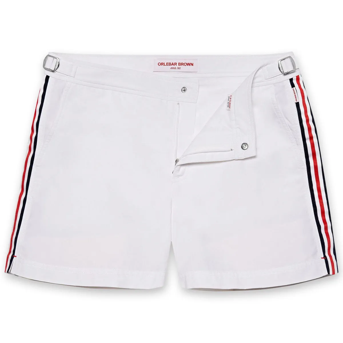 Orlebar Brown - Setter Tape Stripe Swim Shorts in White