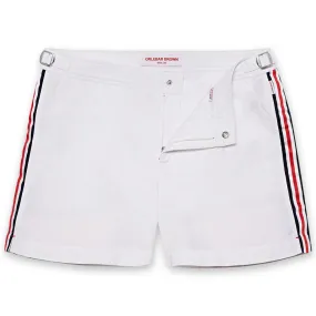 Orlebar Brown - Setter Tape Stripe Swim Shorts in White