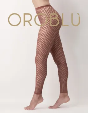 Oroblu Clearance Ethical Net Fishnet Leggings Curry