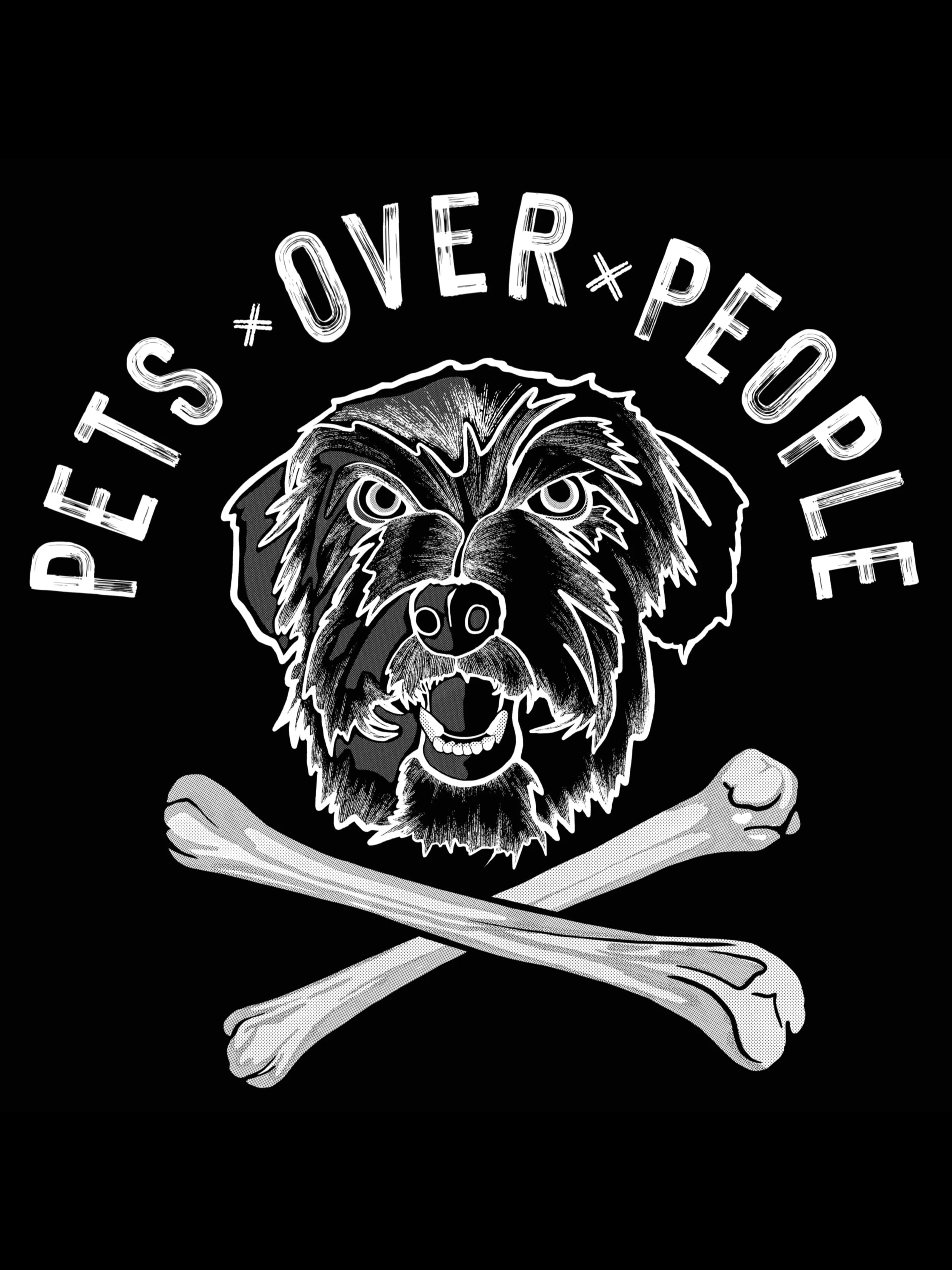 Pets Over People (Dogs) Tee, Tank, or Crop