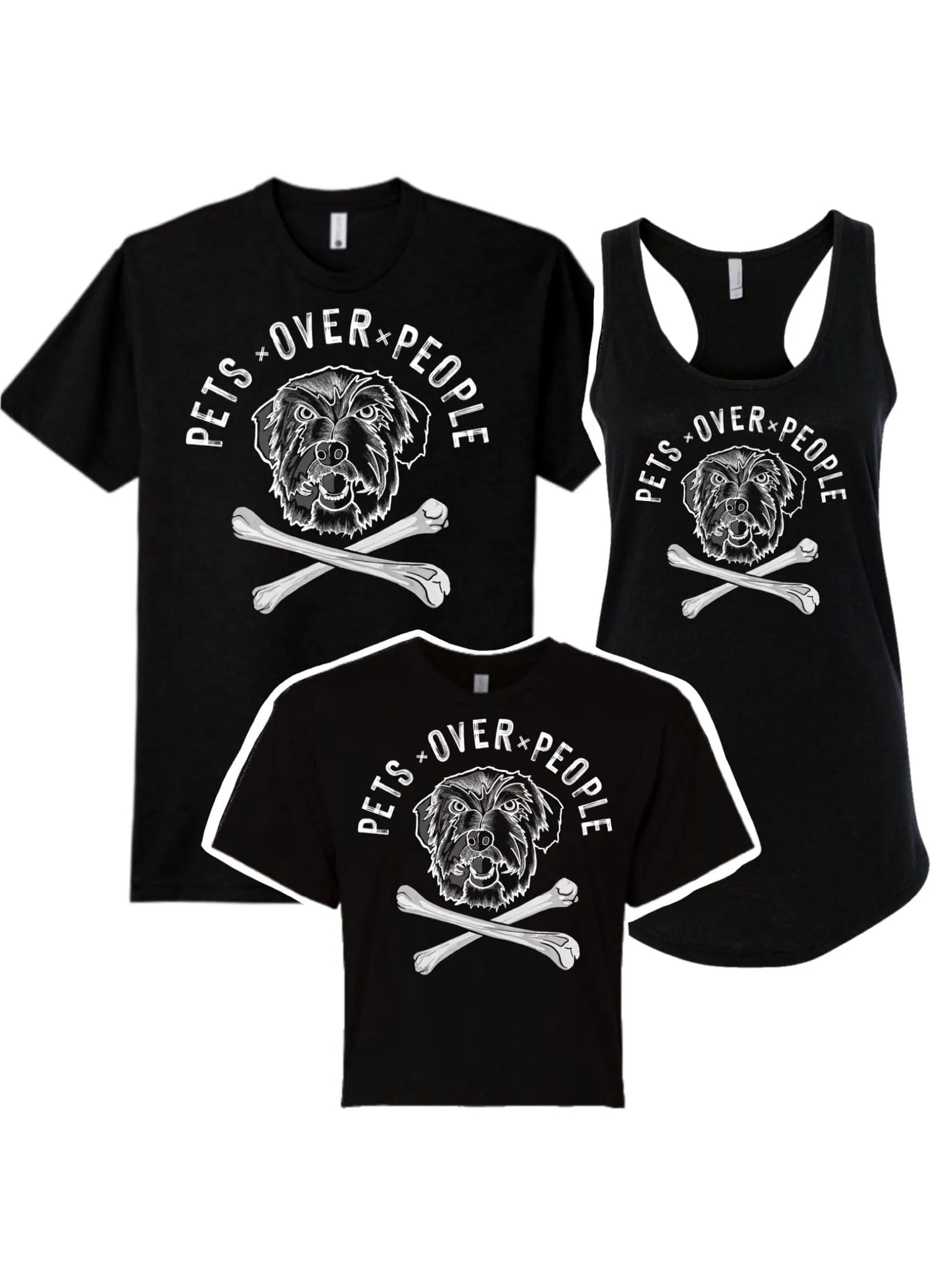 Pets Over People (Dogs) Tee, Tank, or Crop