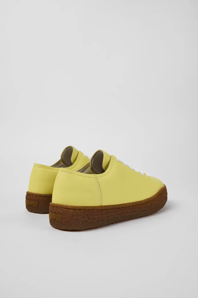 Peu Terreno Yellow Leather Sneaker for Women