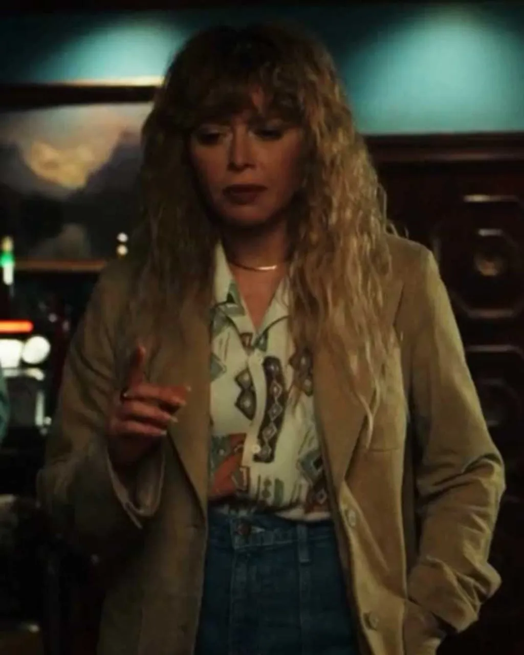 Poker Face 2023 Natasha Lyonne Brown Coat