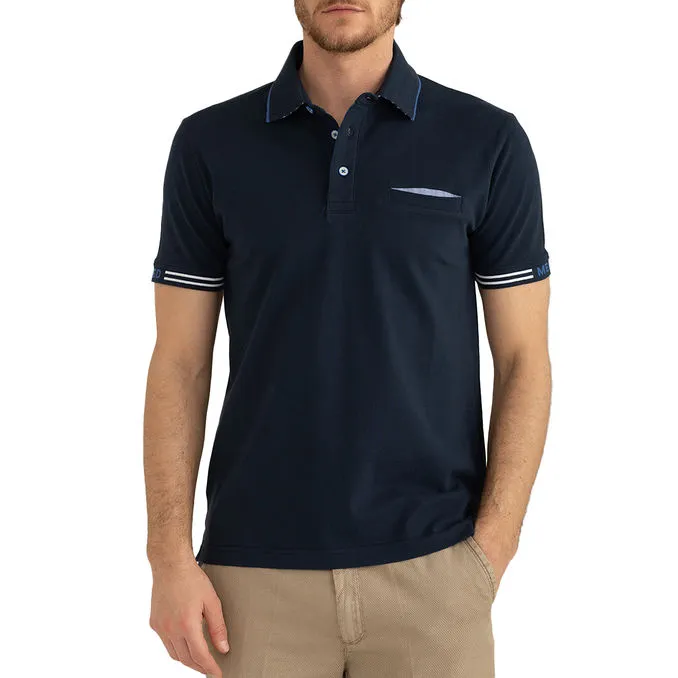 POLO PIQUET COTONE Man Blue 