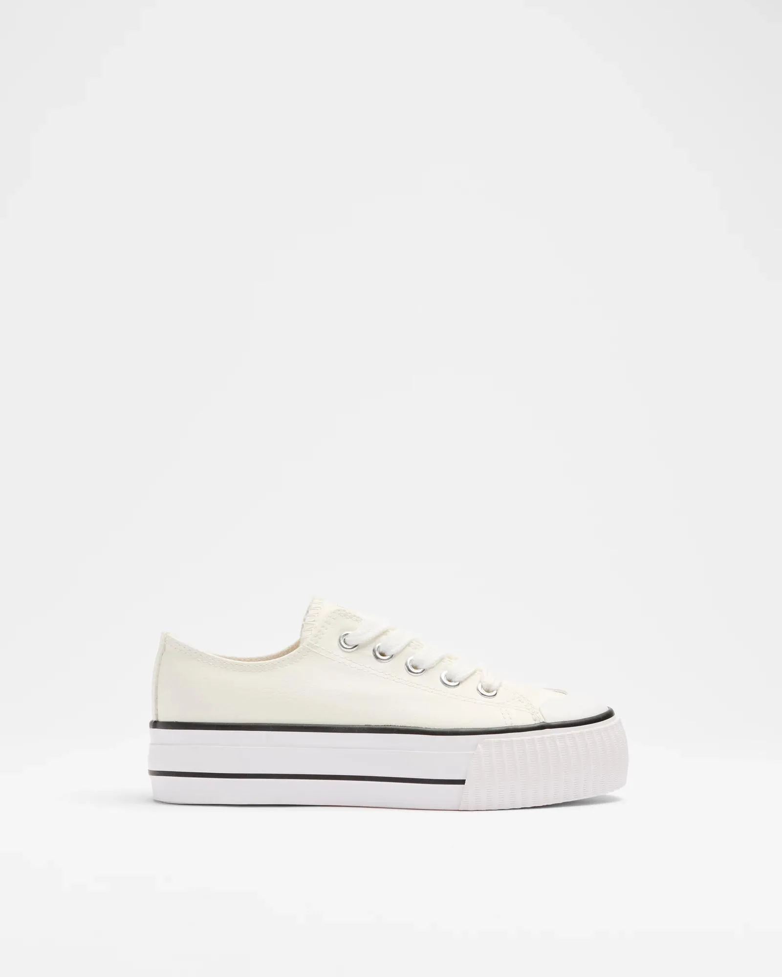 popular  Girls Senior Elevated Sole Sneaker - White