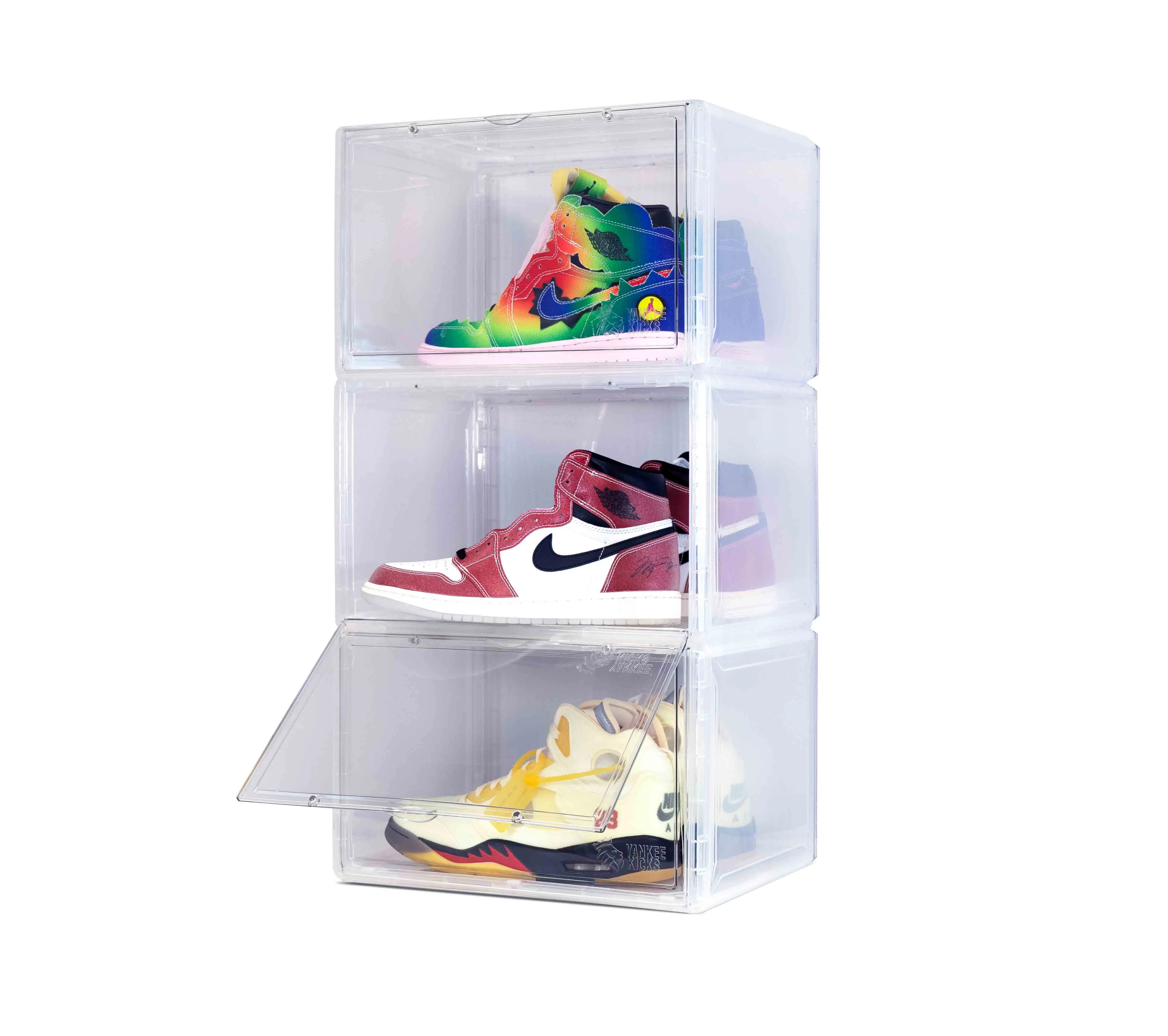 Premium Sneaker Storage Containers Drop Side