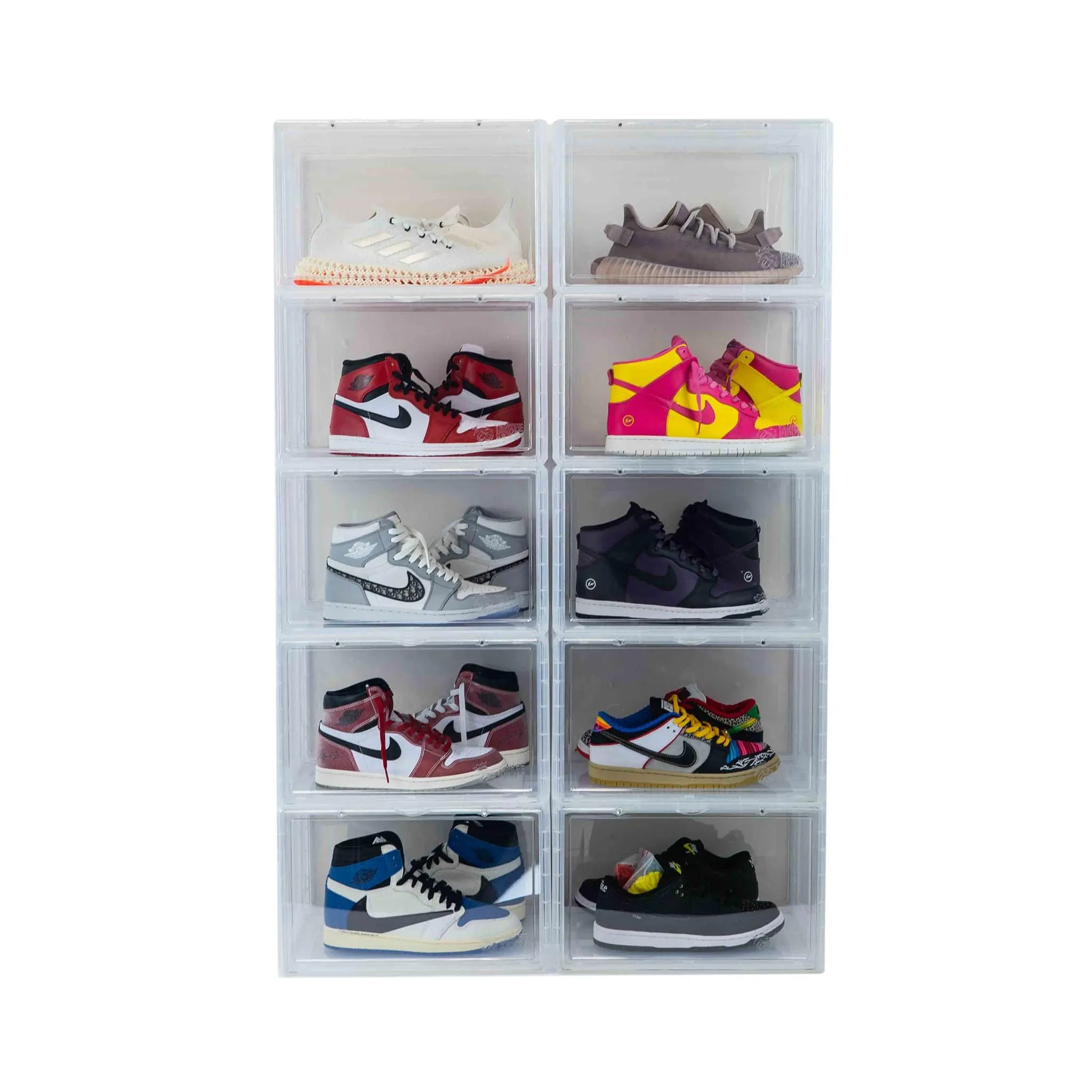 Premium Sneaker Storage Containers Drop Side