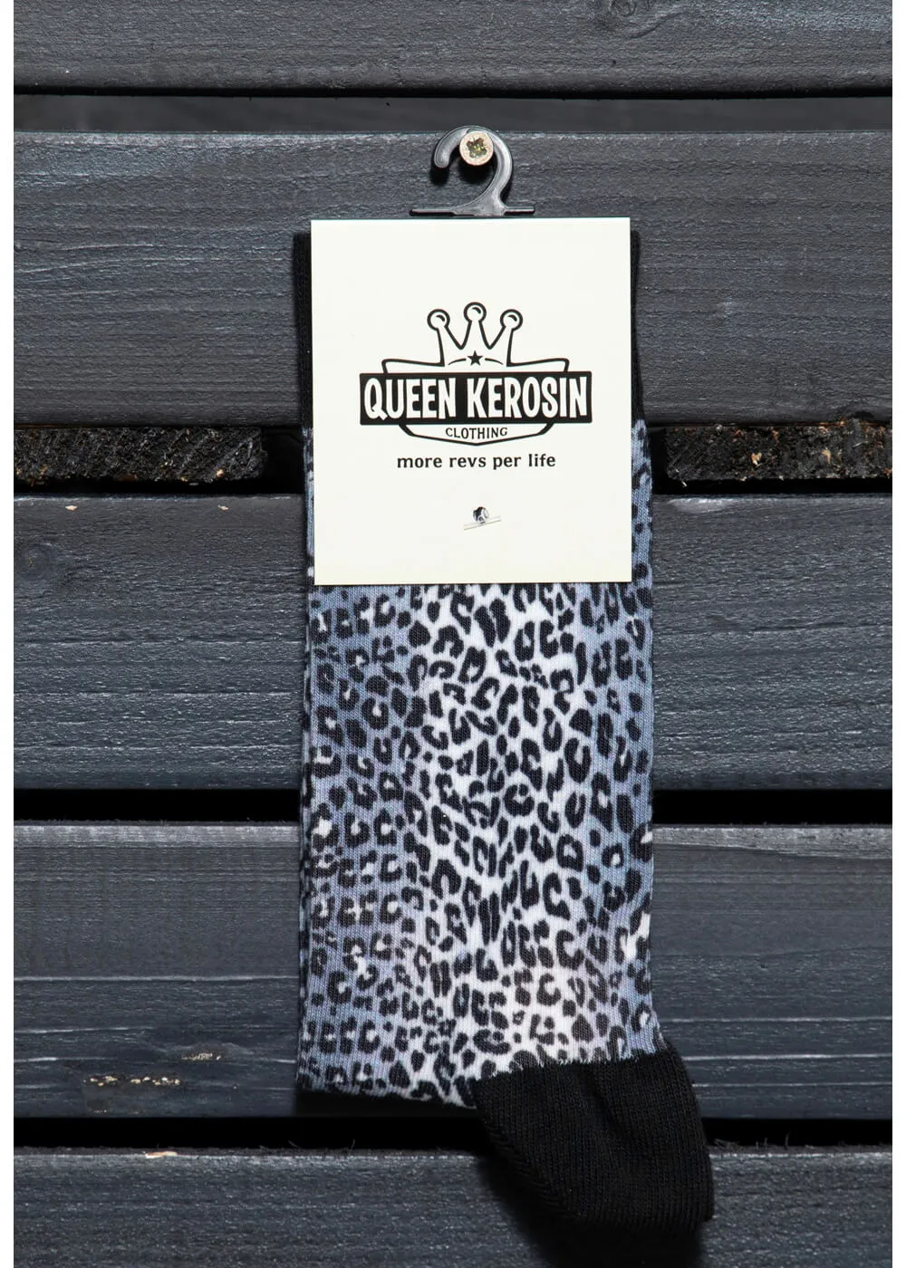 Queen Kerosin Retros Leopard Socks Multi