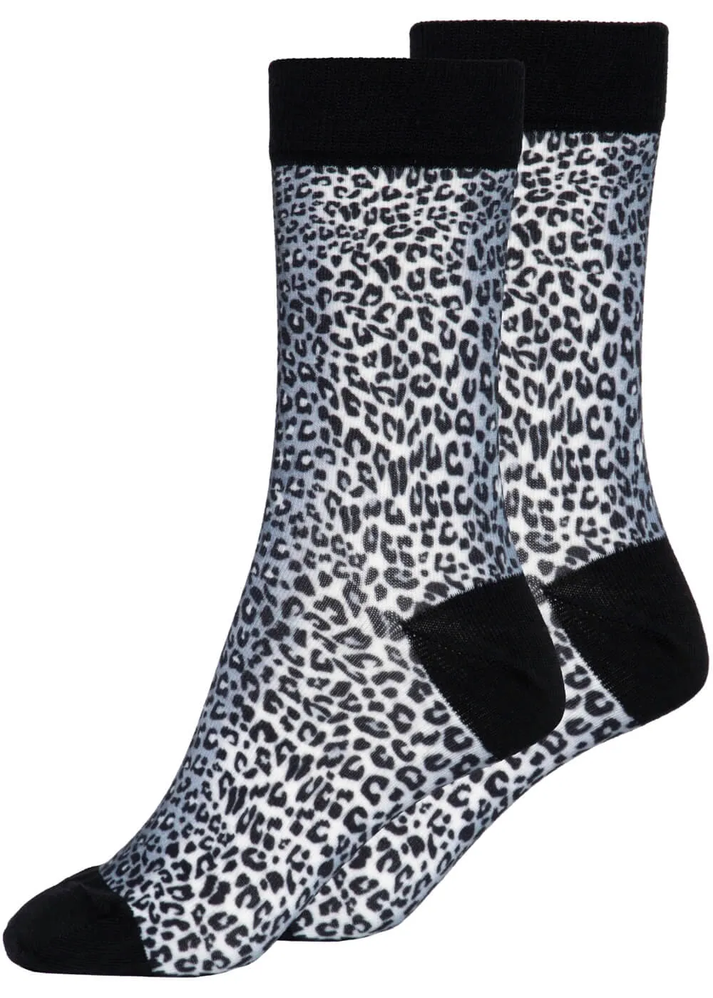 Queen Kerosin Retros Leopard Socks Multi