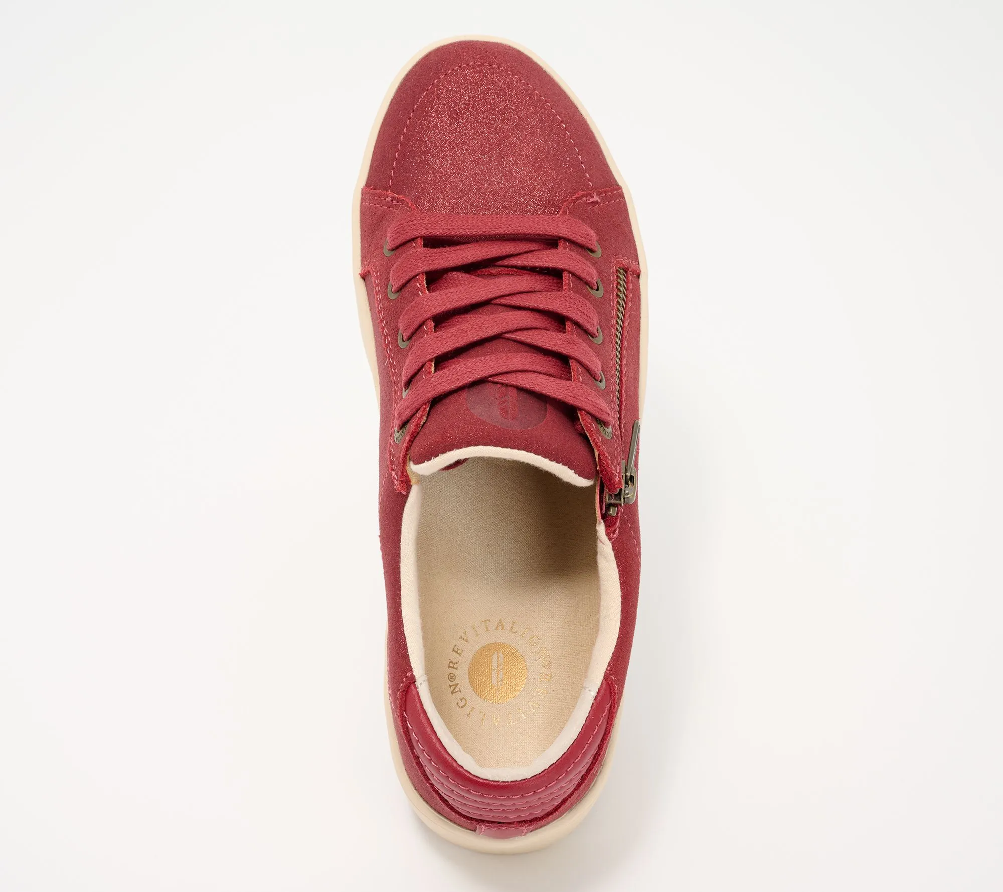 Revitalign Orthotic Suede Casual Sneaker - Wrigley