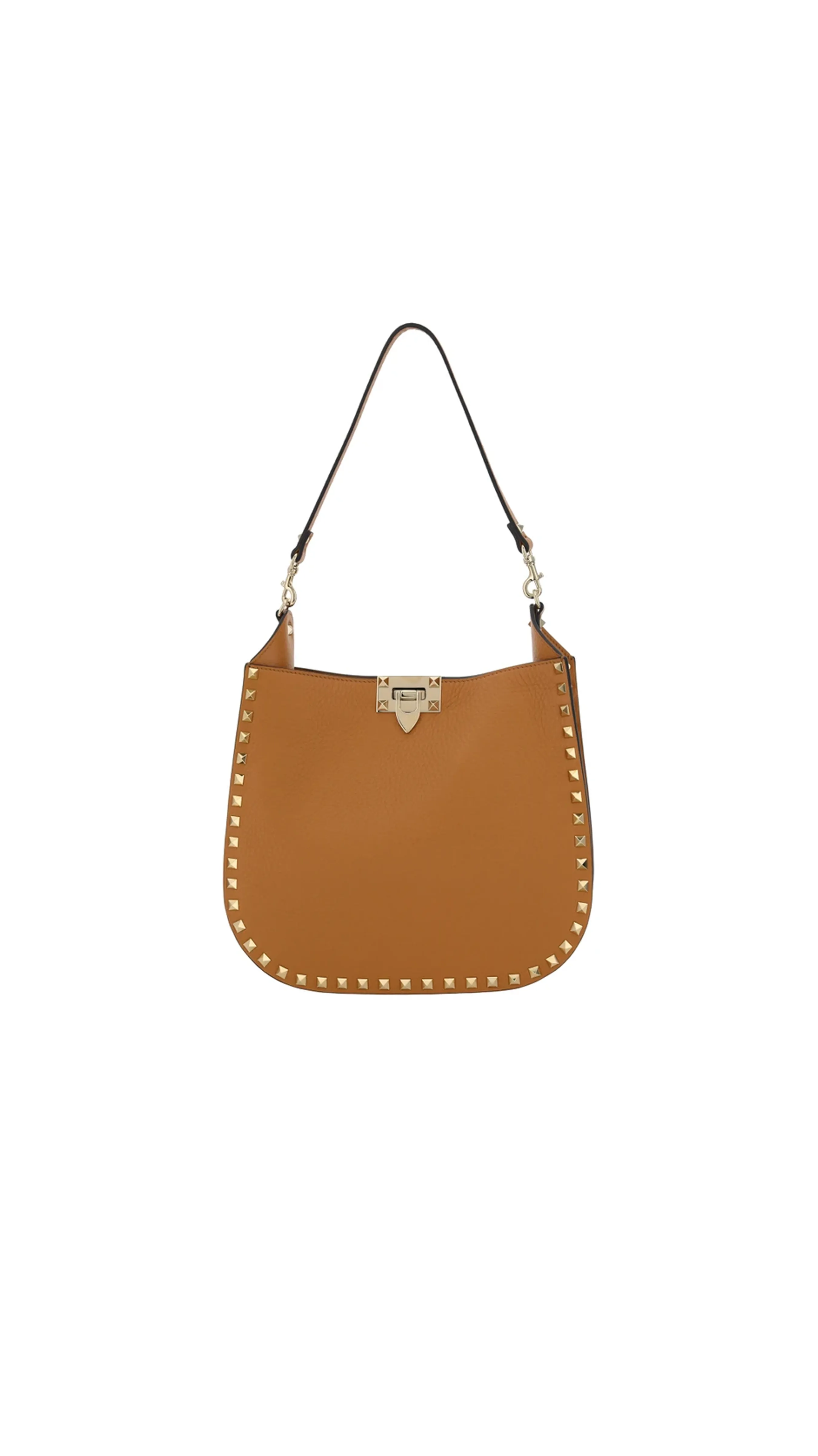 Rockstud Shoulder Bag - Brown