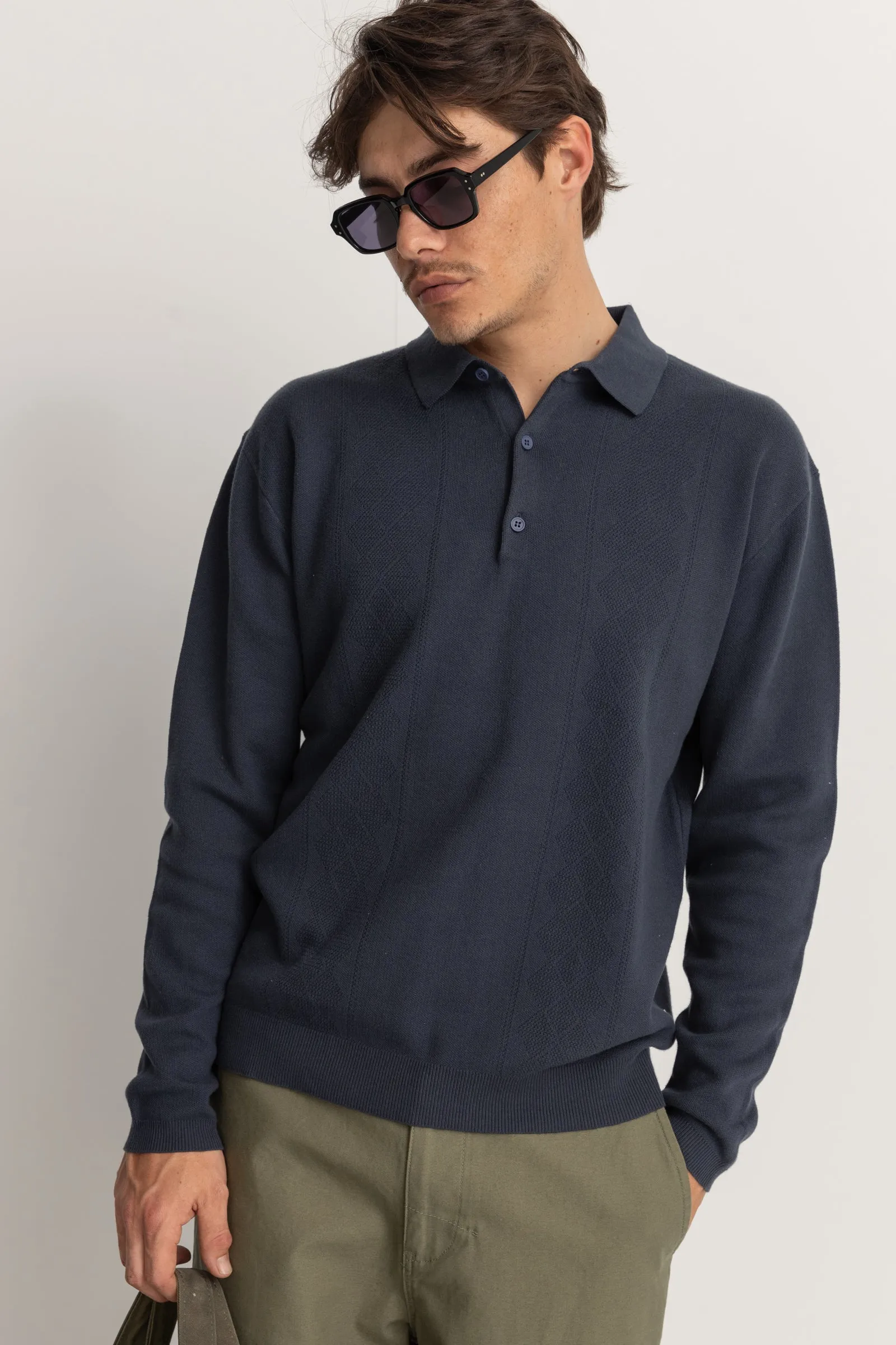 Rory Ls Polo Navy