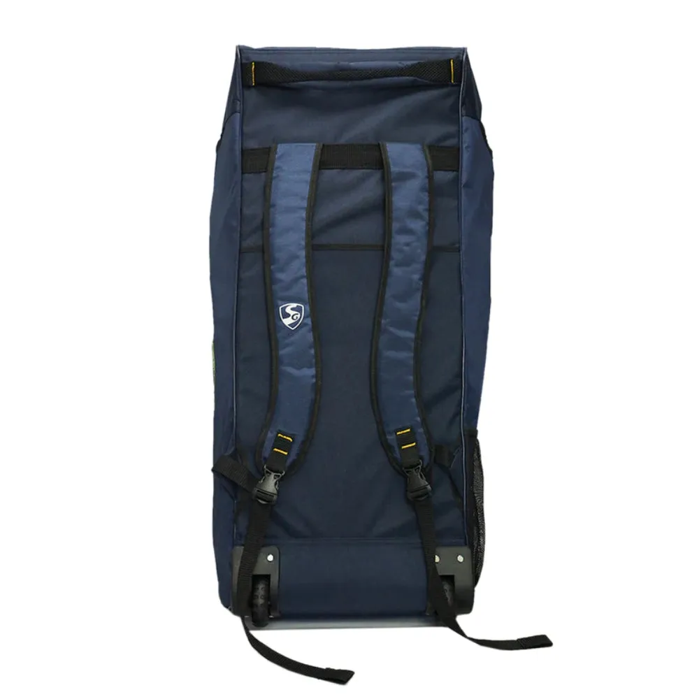 SG Jaffa Wheelie Duffle Cricket Kit Bag (Blue/Yellow)