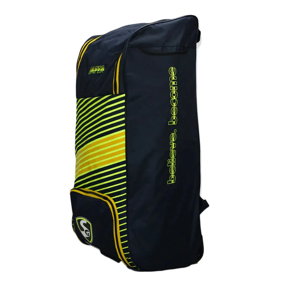 SG Jaffa Wheelie Duffle Cricket Kit Bag (Blue/Yellow)