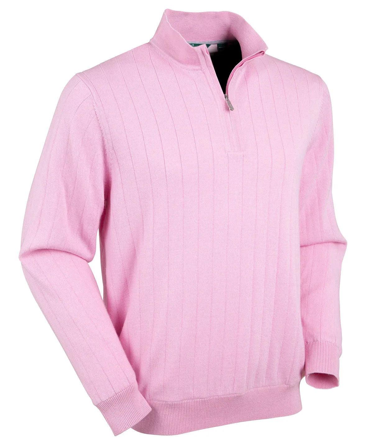 Signature Merino Lined Quarter-Zip Mock Neck Wind Sweater