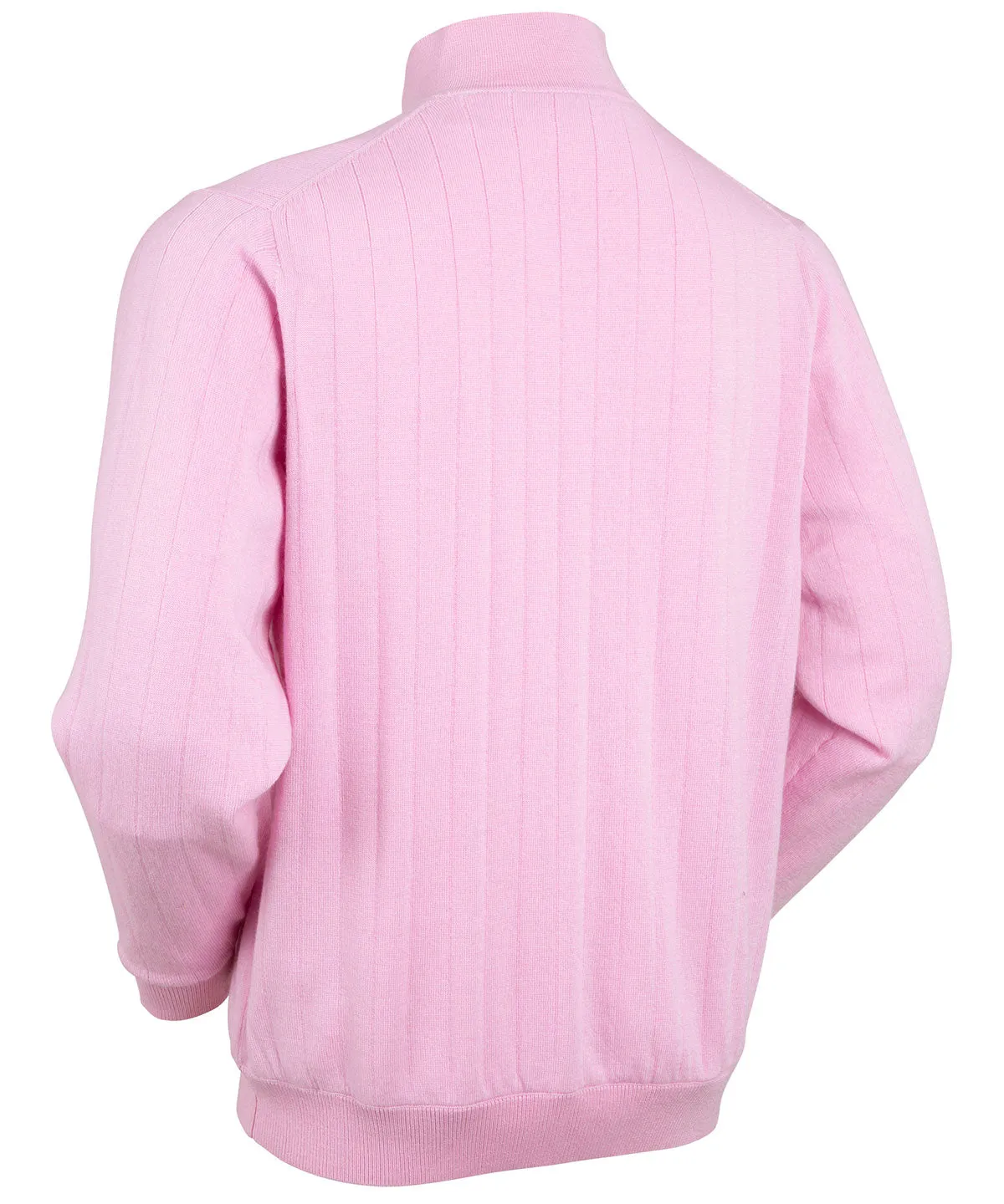 Signature Merino Lined Quarter-Zip Mock Neck Wind Sweater