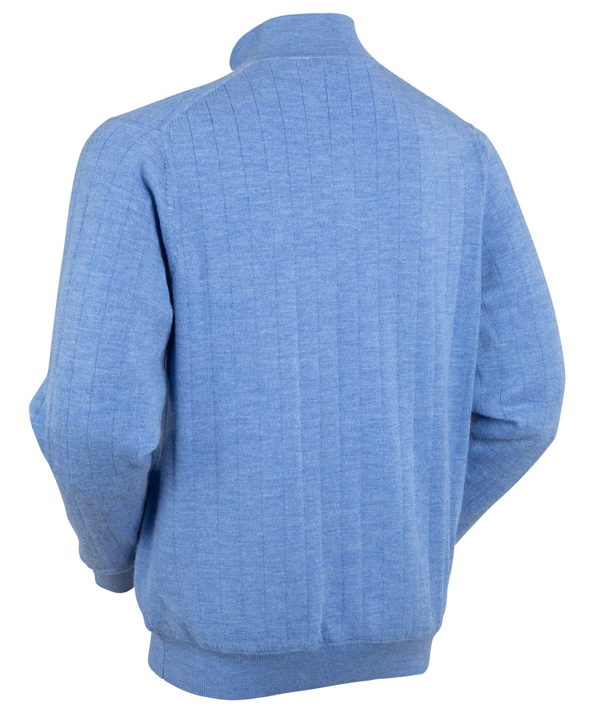 Signature Merino Lined Quarter-Zip Mock Neck Wind Sweater