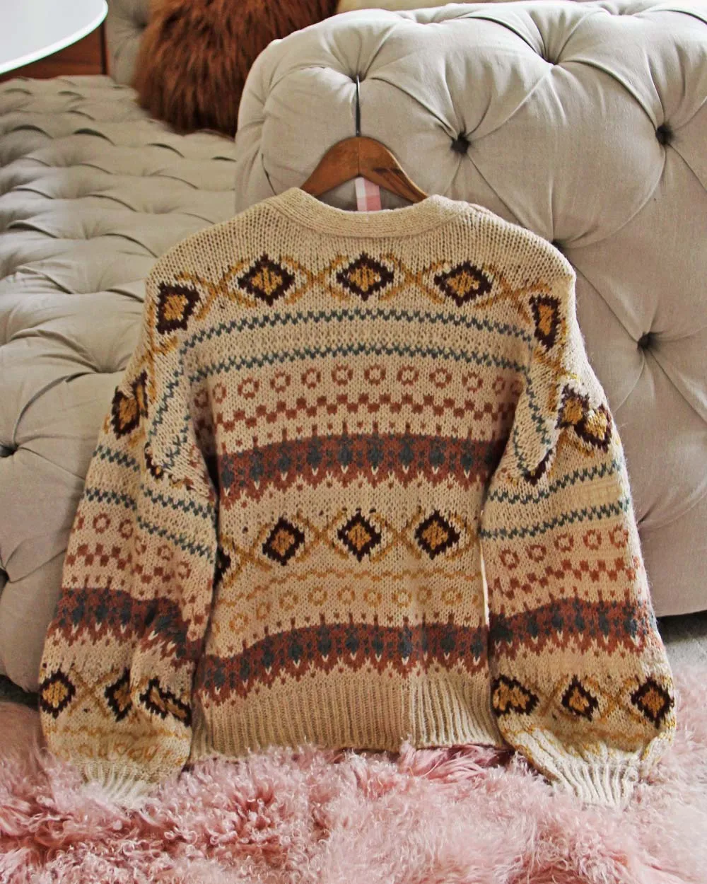 Snowy Cabin Sweater