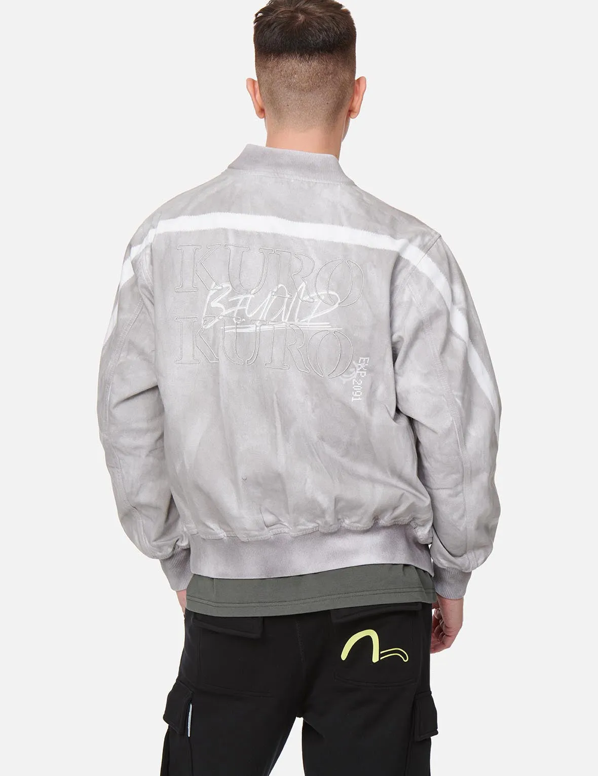 Spray Dyed Bomber Jacket