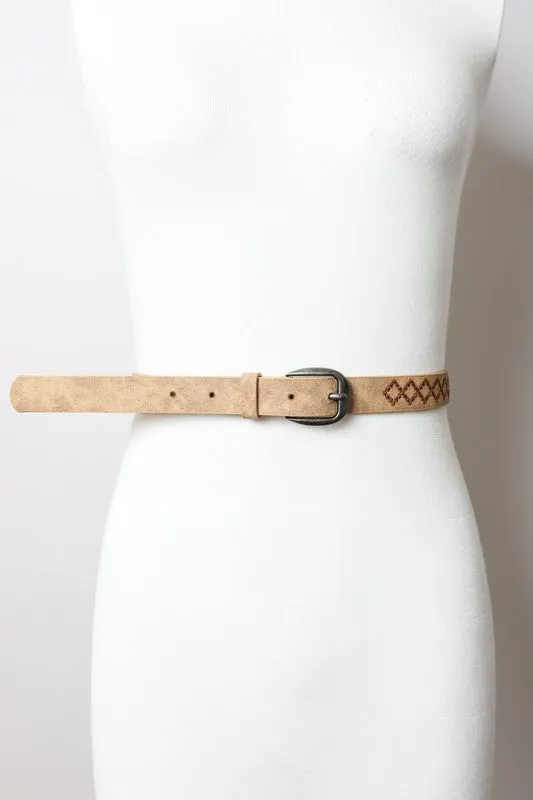 Stitched Detail Belt