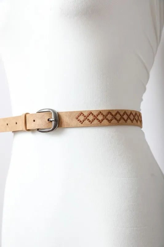 Stitched Detail Belt