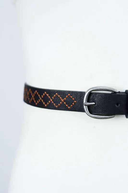 Stitched Detail Belt