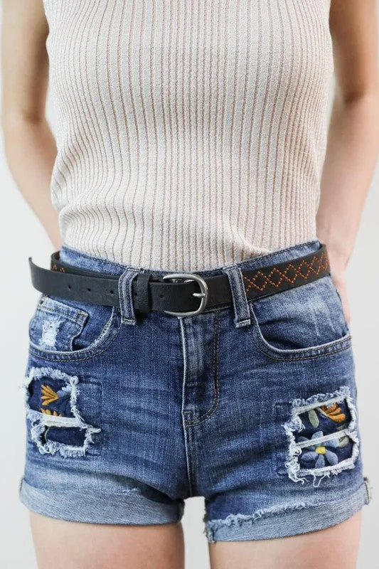 Stitched Detail Belt