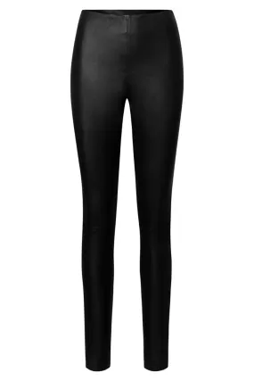 Stretch Leggings |Black |Lder leggings fra Depeche