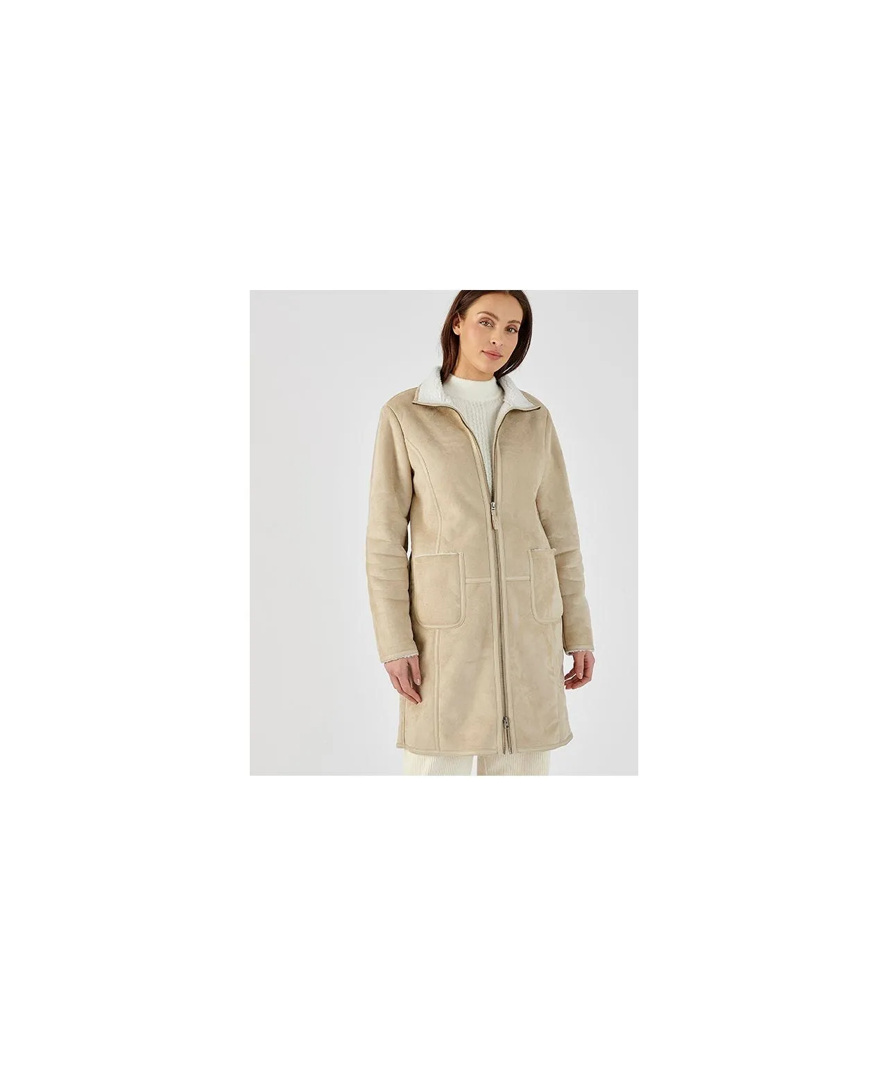 Suedette Coat