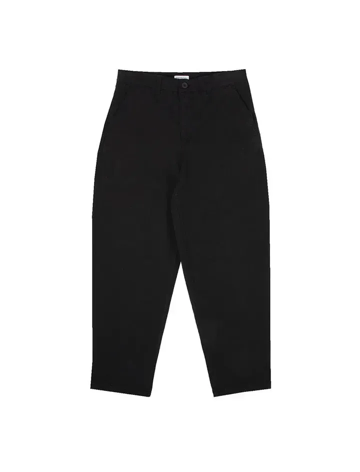 Sunspel Cotton Tapered Trouser Black